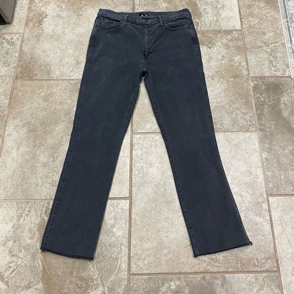 MOTHER Ankle & Cropped Jeans in Dark Blue - Picture 15 of 15